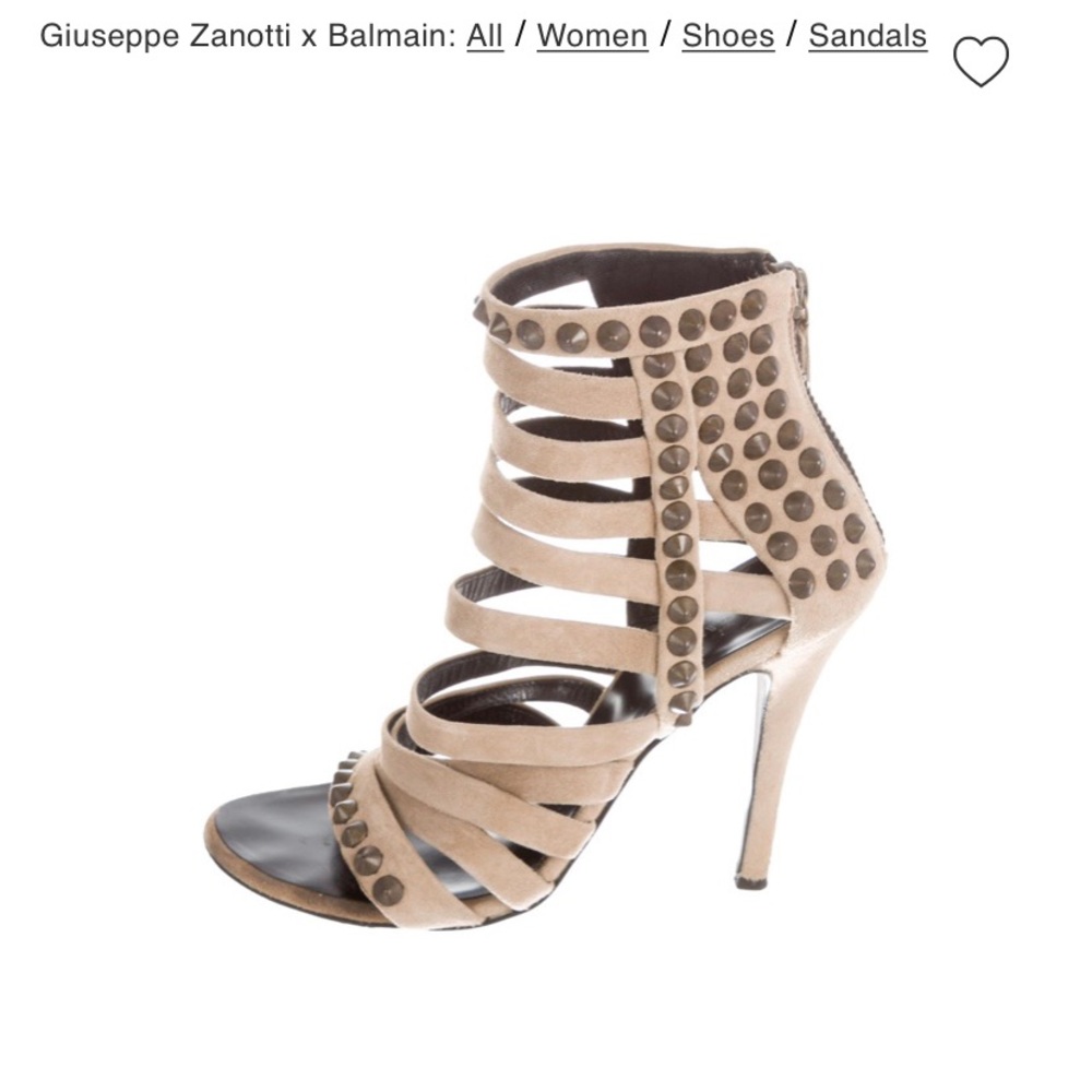 NWOB Giuseppe Zanotti x Balmain strappy sandals.
